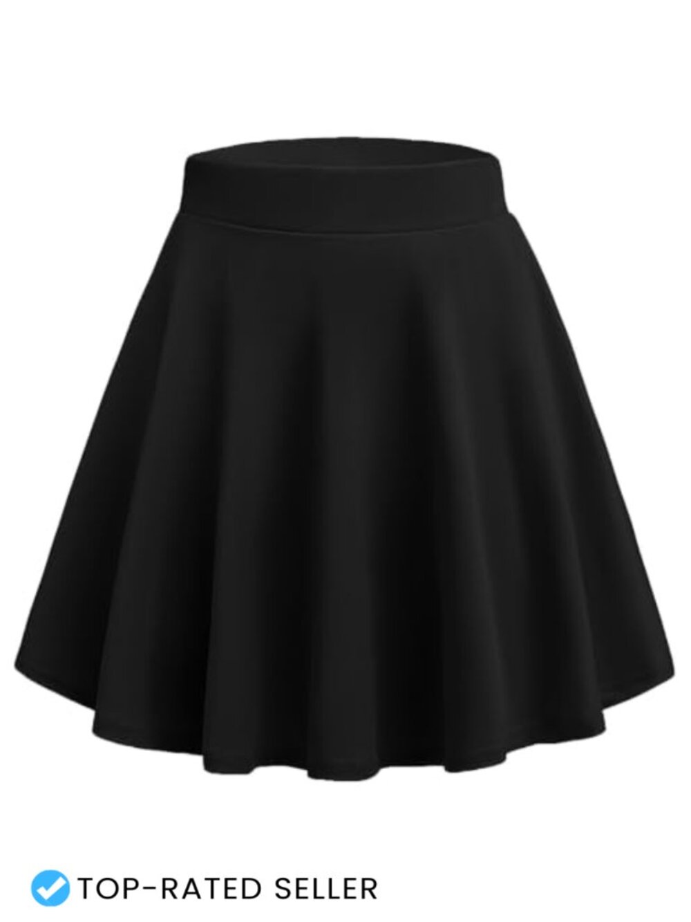 Women's Mini Skater Skirt A-Line High Waist Stretch Party Club Skirt